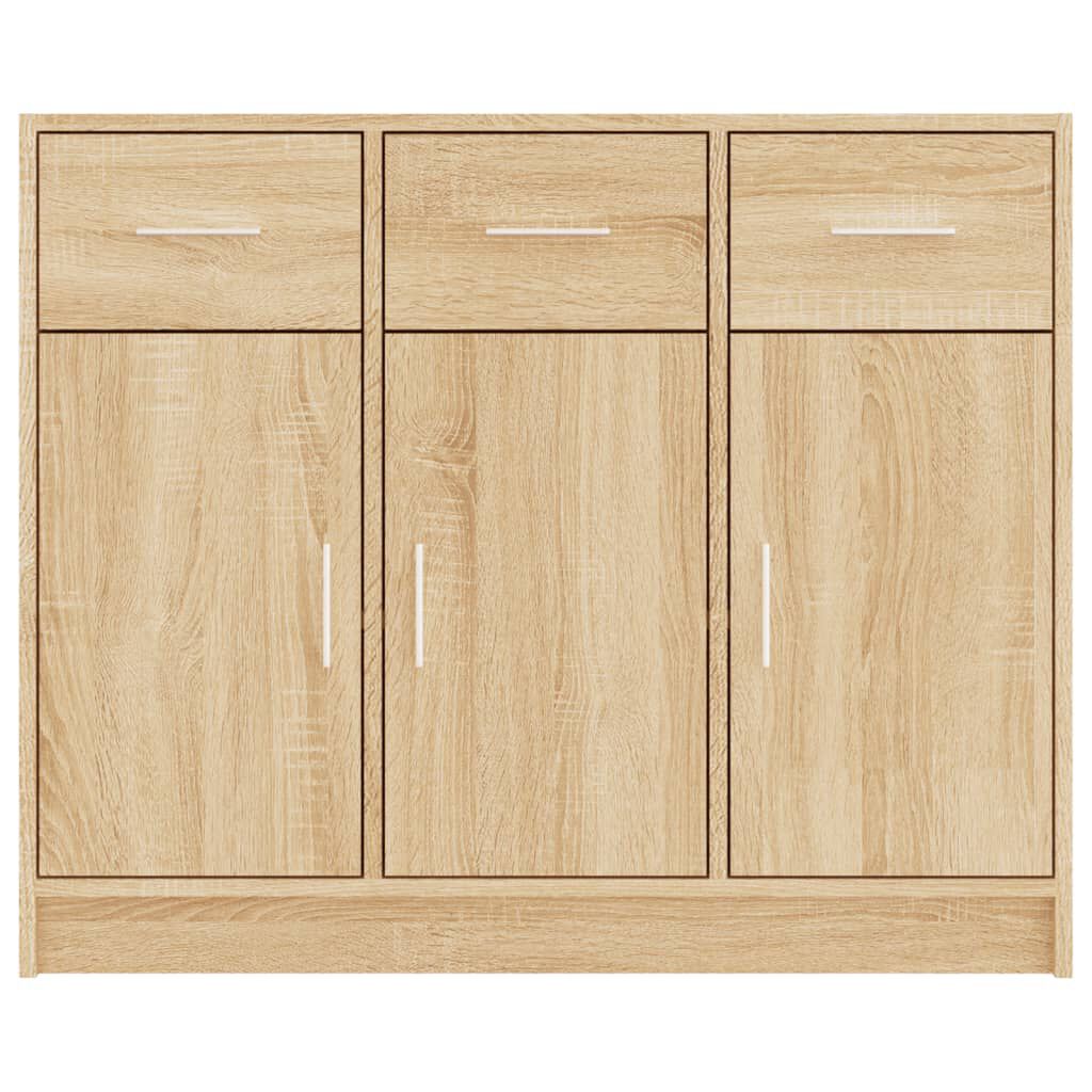 vidaXL Συρταριέρα Sonoma Δρυς 91 x 28 x 75 εκ. Επεξεργασμένο Ξύλο