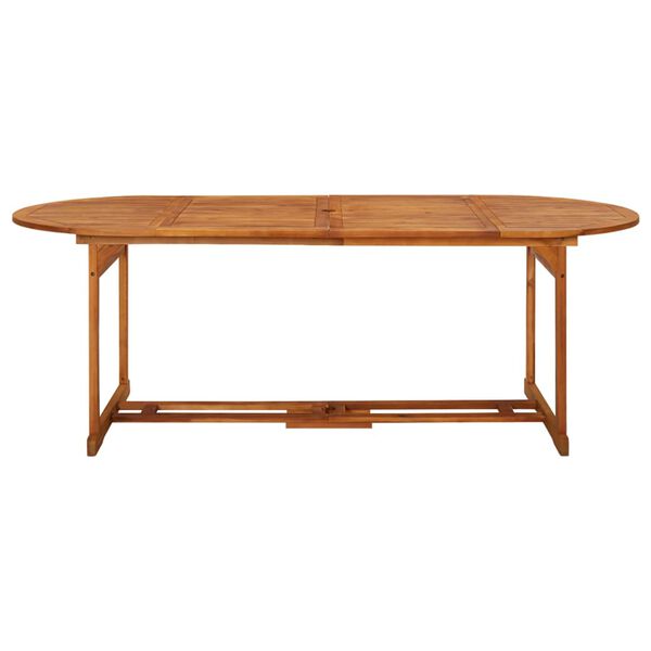 vidaXL Τραπεζαρία Κήπου 220 x 90 x 75 εκ. από Μασίφ Ξύλο Ακακίας