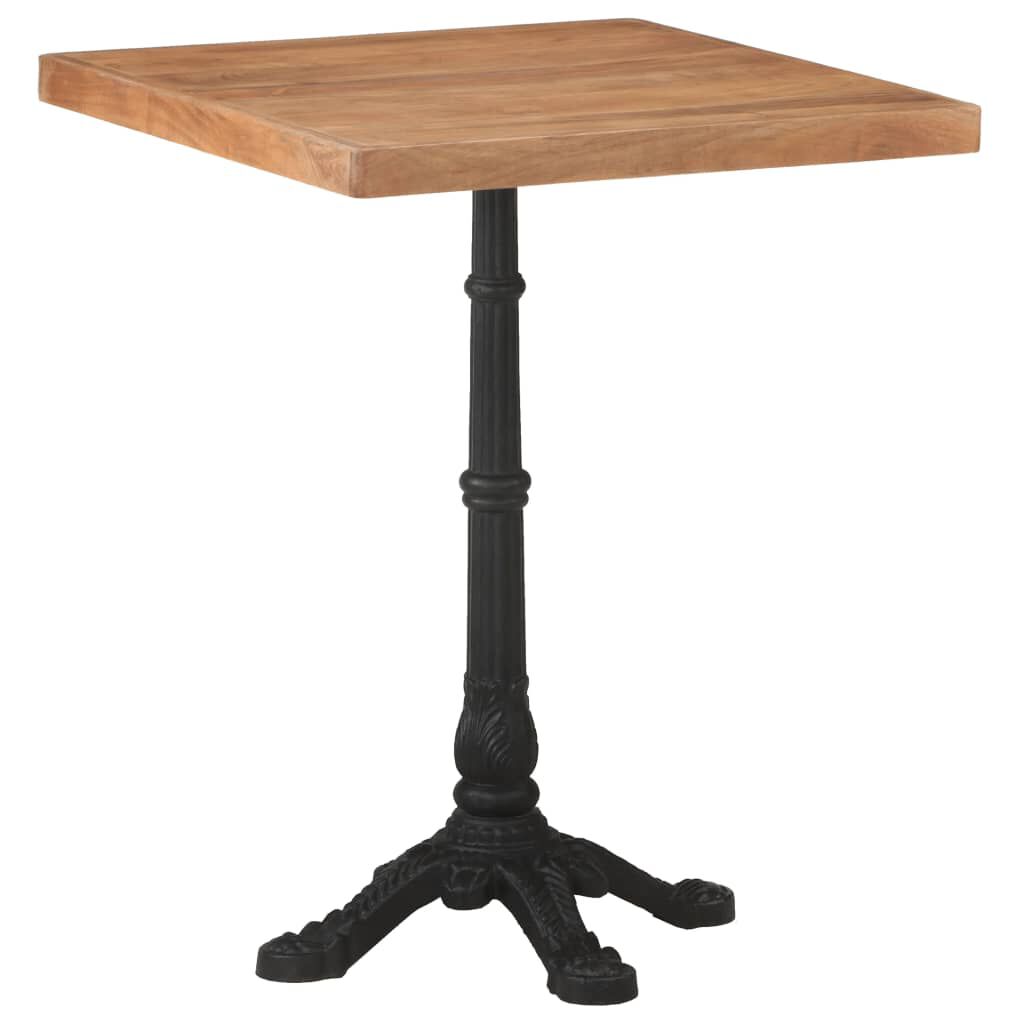 vidaXL Τραπέζι Bistro 60 x 60 x 76 εκ. από Μασίφ Ξύλο Ακακίας