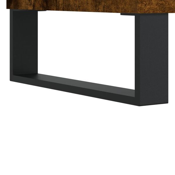 vidaXL Κομοδίνα 2 τεμ. Καπνιστή Δρυς 40x40x50 εκ. από Επεξεργ. Ξύλο