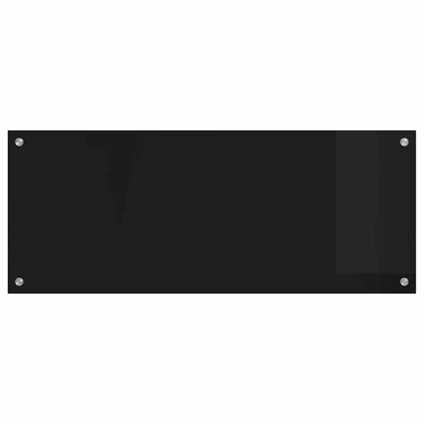 vidaXL Πίσω Πάνελ Κουζίνας Μαύρο 100 x 40 cm σκληρυμένο γυαλί
