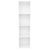 vidaXL Βιβλιοθήκη/Έπιπλο Τηλεόρασης Λευκό 36x30x143 εκ. Επεξ. Ξύλο