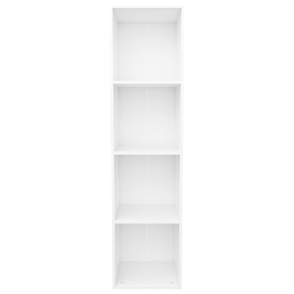 vidaXL Βιβλιοθήκη/Έπιπλο Τηλεόρασης Λευκό 36x30x143 εκ. Επεξ. Ξύλο