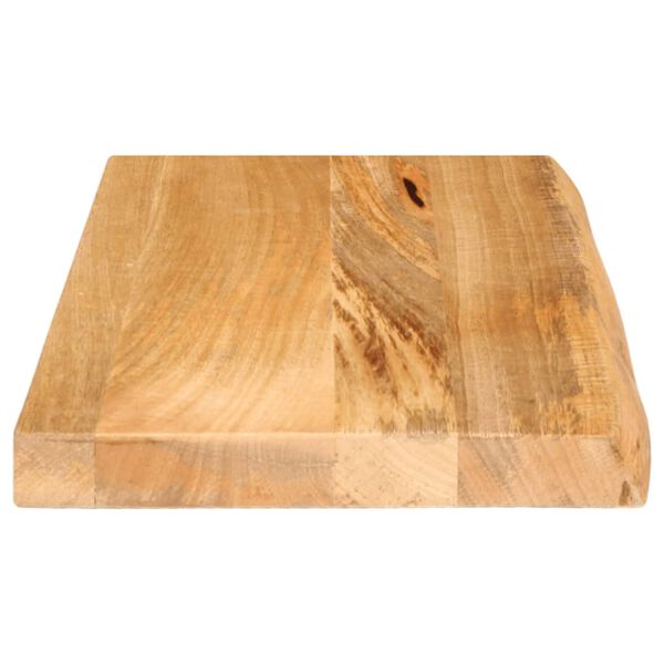 vidaXL Επιφάνεια Τραπεζιού 40x20x2,5 εκ. Live Edge Μασίφ Ξύλο Μάνγκο