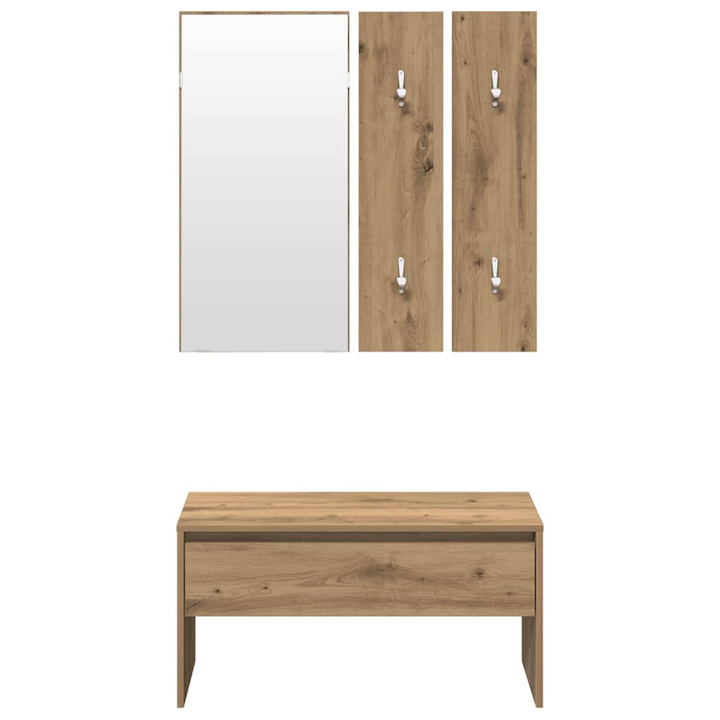 vidaXL σετ επίπλων διαδρόμου Artisan Oak Engineered Wood