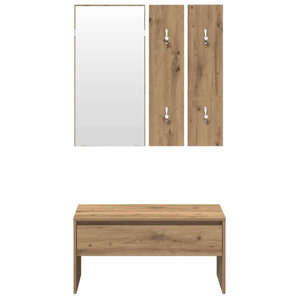 vidaXL σετ επίπλων διαδρόμου Artisan Oak Engineered Wood