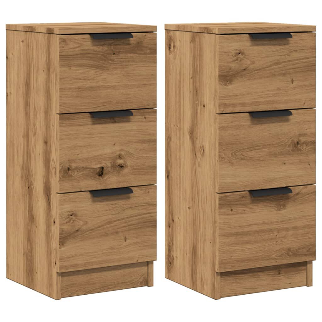 vidaXL Sideboards 2 τεμάχια Artisan Oak 30x30x70cm Κατασκευασμένο ξύλο
