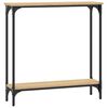 vidaXL Κονσόλα Τραπεζιού Sonoma Δρυς 75 x 22,5 x 75 εκ. από Τεχνητό Ξύλο