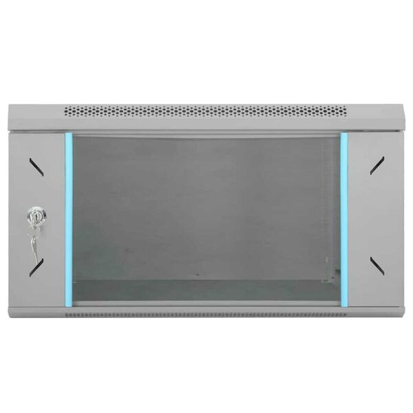 vidaXL Ντουλάπα δικτύου με αποθήκευση Γκρι 53 x 60 x 30 εκ Ατσάλι