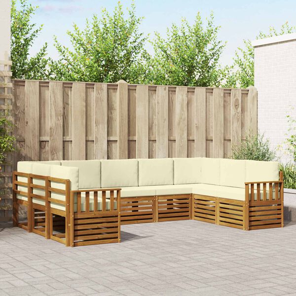 vidaXL &Sigma;&alpha;&lambda;&omicron;&nu;ά&kappa;&iota; &Gamma;&omega;&nu;&iota;&alpha;&kappa;&omicron;ύ &Kappa;&alpha;&nu;&alpha;&pi;έ &mu;&epsilon; &mu;&alpha;&xi;&iota;&lambda;ά&rho;&iota; 9 pcs &Phi;&upsilon;&sigma;&iota;&kappa;ό &kappa;&alpha;&iota; &Kappa;&rho;έ&mu;&alpha;