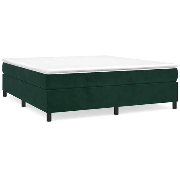 vidaXL &Kappa;&rho;&epsilon;&beta;ά&tau;&iota; Boxspring &mu;&epsilon; &Sigma;&tau;&rho;ώ&mu;&alpha; &Sigma;&kappa;&omicron;ύ&rho;&omicron; &Pi;&rho;ά&sigma;&iota;&nu;&omicron; 200x200&epsilon;&kappa;. &Beta;&epsilon;&lambda;&omicron;ύ&delta;&iota;&nu;&omicron;
