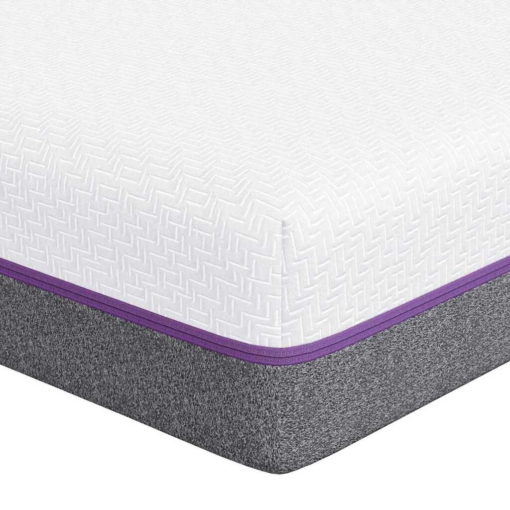 vidaXL Στρώμα Λευκό, Γκρι 200 x 200 cm Pěna