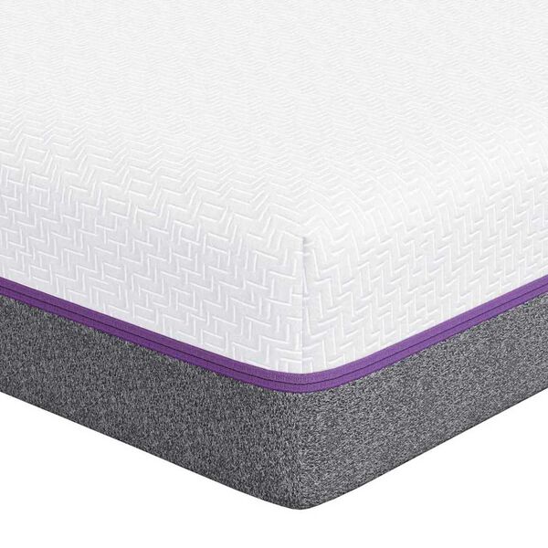 vidaXL Στρώμα Λευκό, Γκρι 200 x 200 cm Pěna