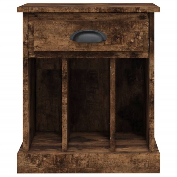 vidaXL Κομοδίνα 2 τεμ. Καπνιστή Δρυς 43x36x50 εκ.