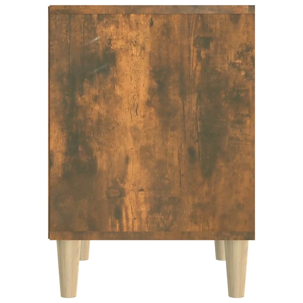 vidaXL Κομοδίνα 2 τεμ. Καπνιστή Δρυς 40 x 35 x 50 εκ.