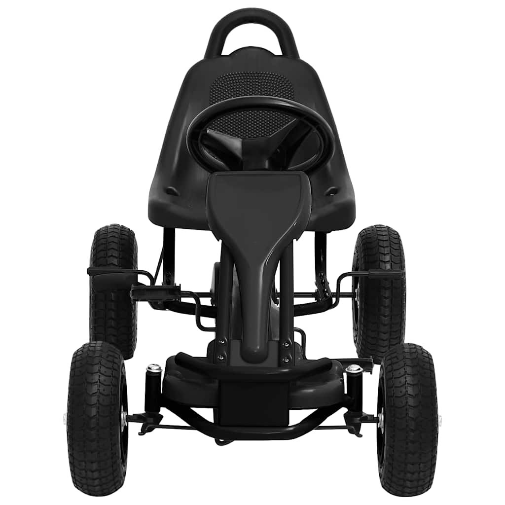vidaXL Go Kart με Πετάλια και Λάστιχα Πεπιεσμένου Αέρα Μαύρο