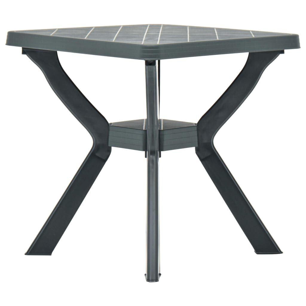 vidaXL Τραπέζι Bistro Πράσινο 70 x 70 x 72 εκ. Πλαστικό