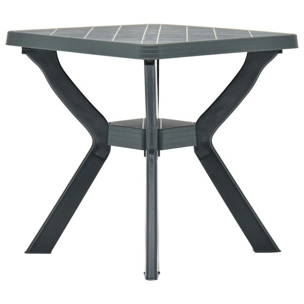 vidaXL Τραπέζι Bistro Πράσινο 70 x 70 x 72 εκ. Πλαστικό