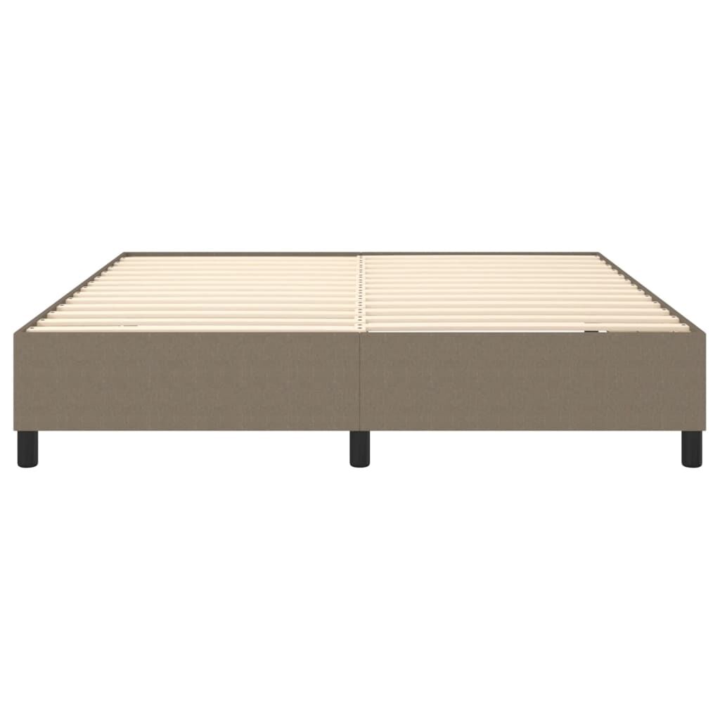 vidaXL Σκελετός Κρεβατιού Χωρίς Στρώμα Taupe 180x200 εκ. Υφασμάτινο