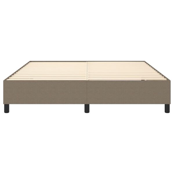 vidaXL Σκελετός Κρεβατιού Χωρίς Στρώμα Taupe 180x200 εκ. Υφασμάτινο