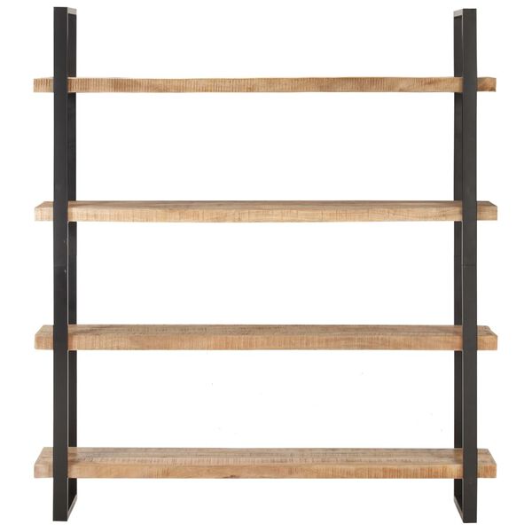 vidaXL Βιβλιοθήκη με 4 Επίπεδα 160x40x180 εκ. Ακατέργαστο Ξύλο Μάνγκο