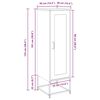 vidaXL Highboard Ελαιοπράσινο 36x39x123 cm Ατσάλι ψυχρής έλασης