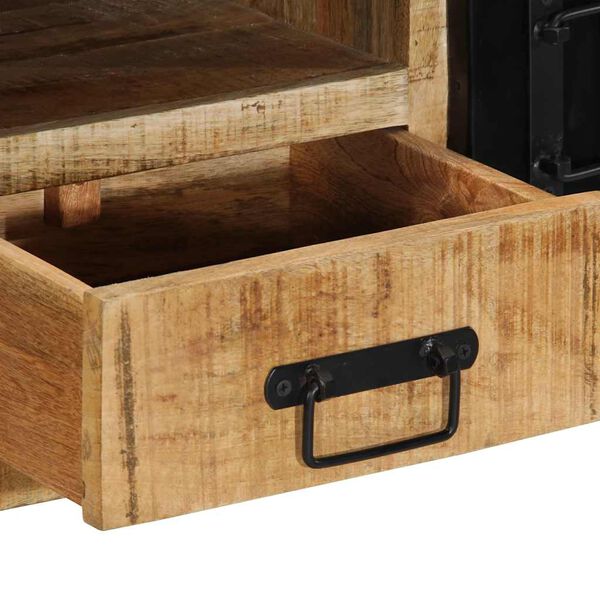 ντουλάπι τηλεόρασης vidaXL 100x30x35 cm Στερεό ακατέργαστο ξύλο Mango