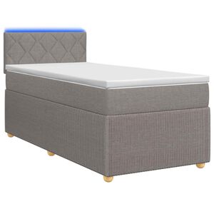 vidaXL &Kappa;&rho;&epsilon;&beta;ά&tau;&iota; box spring &mu;&epsilon; &sigma;&tau;&rho;ώ&mu;&alpha; Taupe 80 x 200 cm Ύ&phi;&alpha;&sigma;&mu;&alpha;