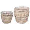 vidaXL &Kappa;&alpha;&lambda;ά&theta;&iota; &phi;&upsilon;&tau;ώ&nu; &mu;&epsilon; &alpha;&pi;&omicron;&theta;ή&kappa;&epsilon;&upsilon;&sigma;&eta; 2 pcs &Gamma;&kappa;&rho;&iota; &Rho;&alpha;&tau;ά&nu; Lacak