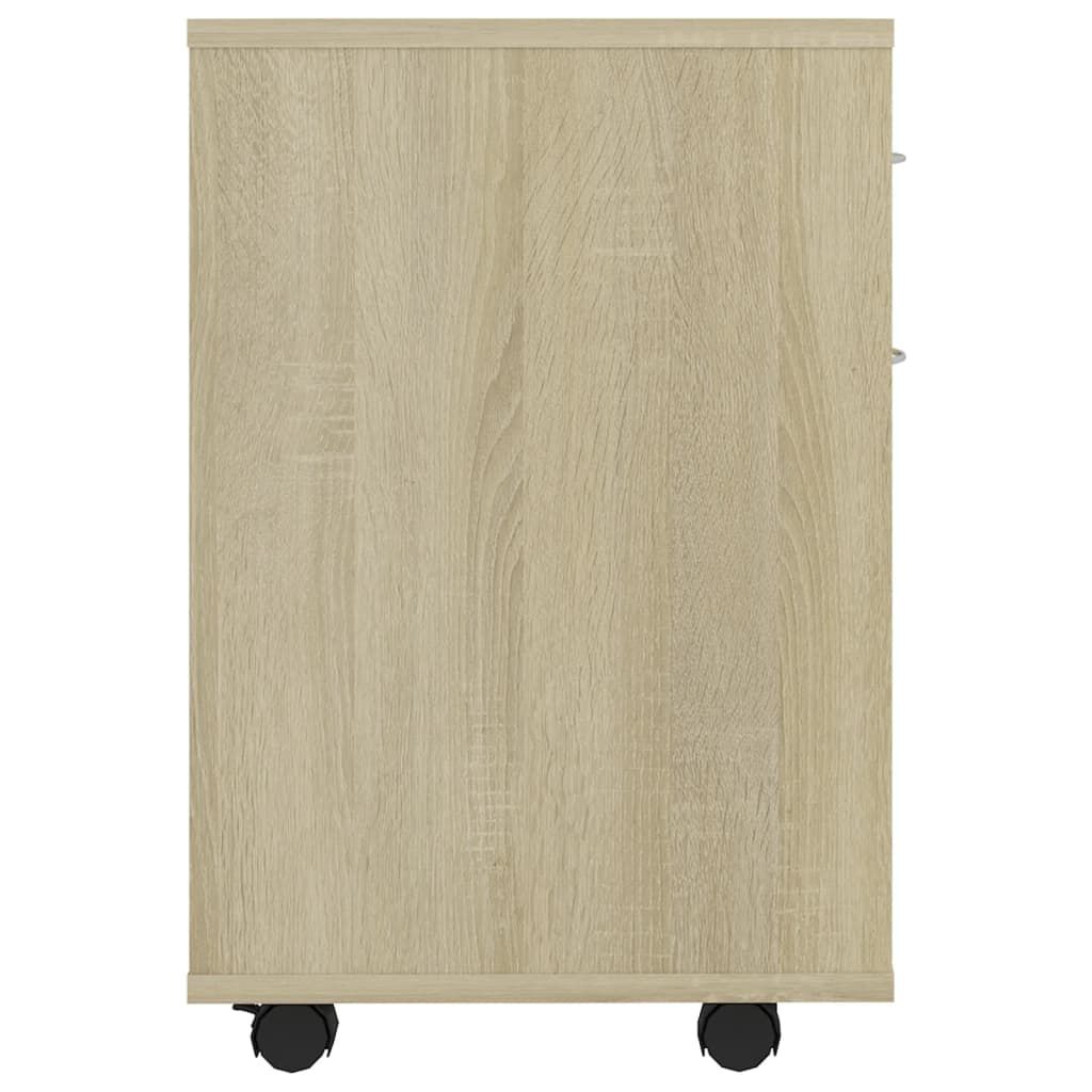 vidaXL Ντουλάπι Τροχήλατο Sonoma Δρυς 45 x 38 x 54 εκ. από Επεξ. Ξύλο