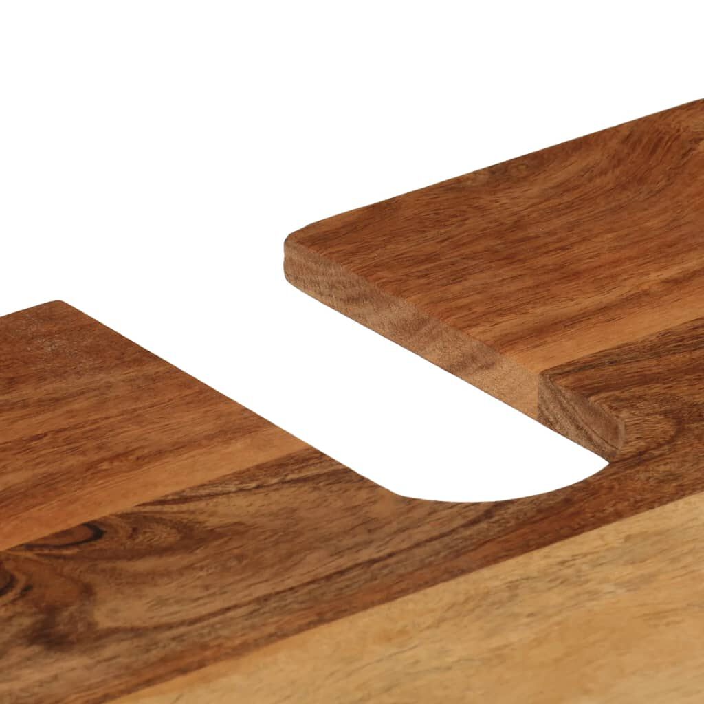 vidaXL Ντουλάπι Μπάνιου Επιτοίχιο 55x35x60 εκ. Μασίφ Ακακία/Σίδερο
