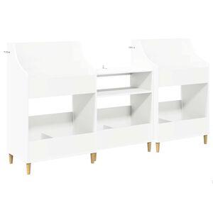 vidaXL &Sigma;&epsilon;&tau; &Rho;&alpha;&phi;&iota;ώ&nu; &Mu;έ&sigma;&omega;&nu; 3 &tau;&mu;&chi;. &Lambda;&epsilon;&upsilon;&kappa;ό 212 x 46 x 112 cm