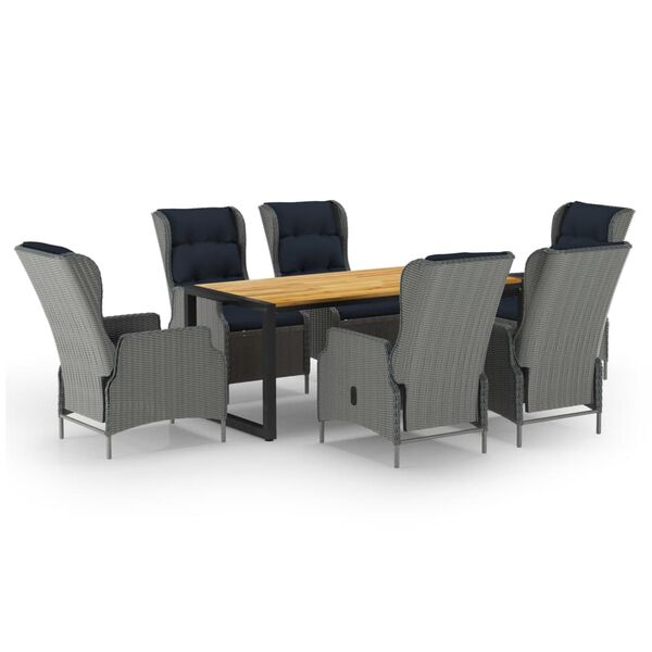 vidaXL &Sigma;&epsilon;&tau; &Tau;&rho;&alpha;&pi;&epsilon;&zeta;&alpha;&rho;ί&alpha;&sigmaf; &Kappa;ή&pi;&omicron;&upsilon; 7 &Tau;&epsilon;&mu;&alpha;&chi;ί&omega;&nu; &Alpha;&nu;&omicron;&iota;&chi;&tau;ό &Gamma;&kappa;&rho;&iota;