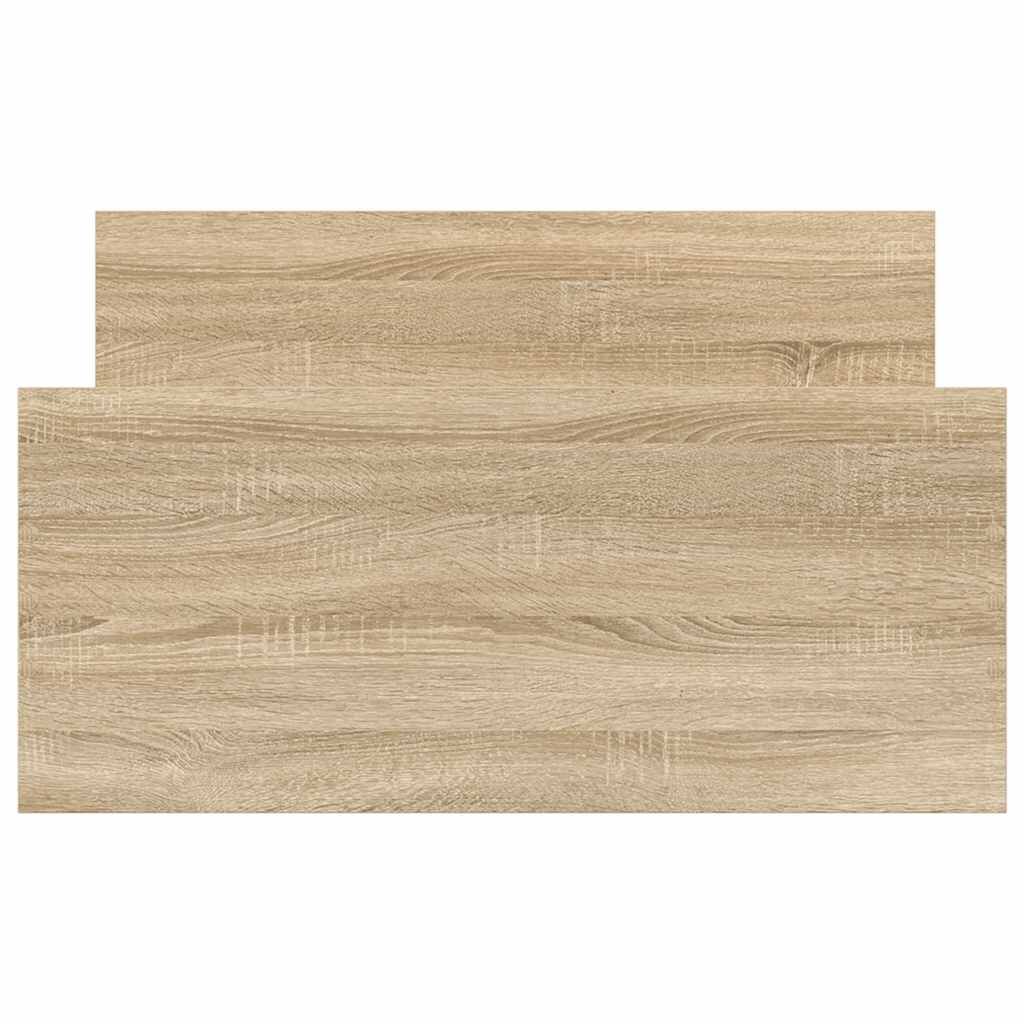 vidaXL Πλαίσιο Κρεβατιού Χωρ. Στρώμα Sonoma Δρυς 75x190εκ Επεξ. Ξύλο