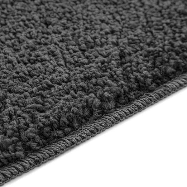 vidaXL Πατάκι μπάνιου 2 pcs Σκούρο γκρι 50 x 50 cm Πολυπροπυλένιο