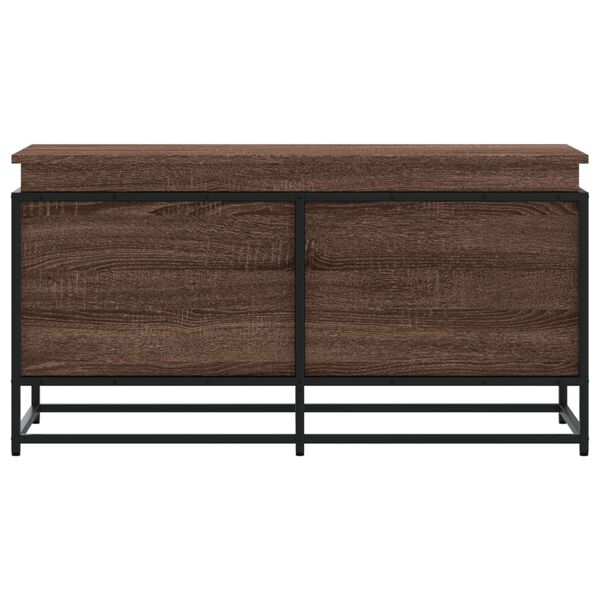 vidaXL Κουτί Αποθήκευσης με Καφέ Δρυς 100x40x51,5 εκ. Επεξ. Ξύλο