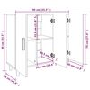 vidaXL Ντουλάπι Καφέ Δρυς 90 x 34 x 80 εκ. από Επεξεργασμένο Ξύλο