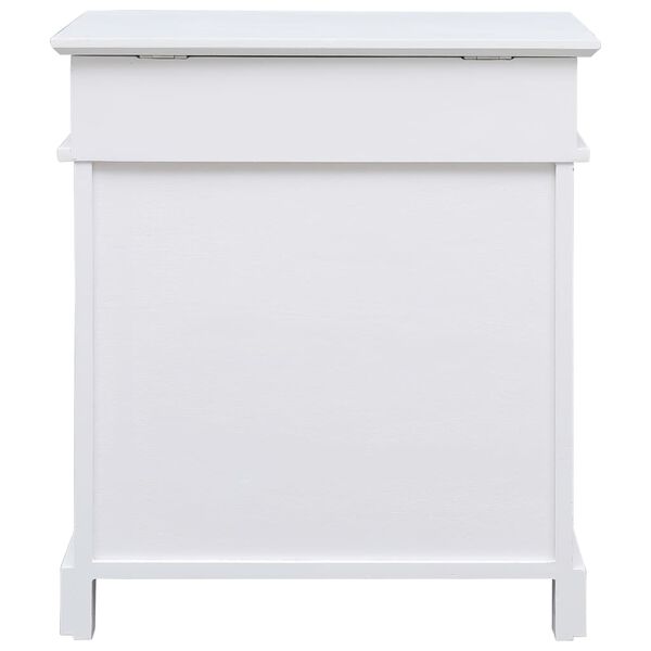 vidaXL Παπουτσοθήκη Λευκή 50 x 28 x 58 εκ. από Ξύλο Παυλώνιας