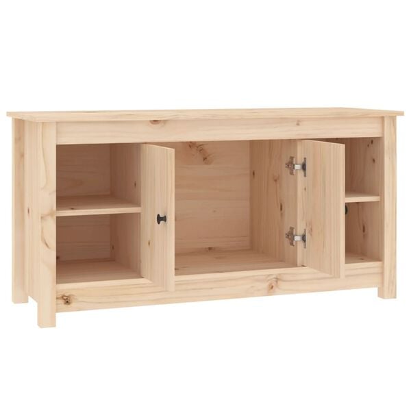 vidaXL Έπιπλο Τηλεόρασης 103 x 36,5 x 52 εκ. από Μασίφ Ξύλο Πεύκου