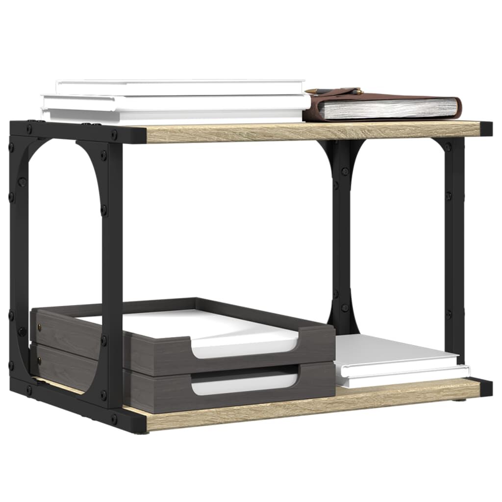 vidaXL Βάση Εκτυπωτή 2 Επιπέδων Sonoma Δρυς 41x28x33,5 εκ Επεξ. Ξύλο