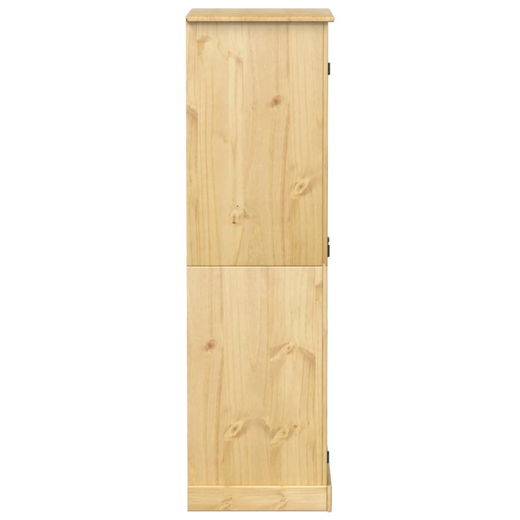 vidaXL Ντουλάπα Corona 76x50x170 εκ. από Μασίφ Ξύλο Πεύκου