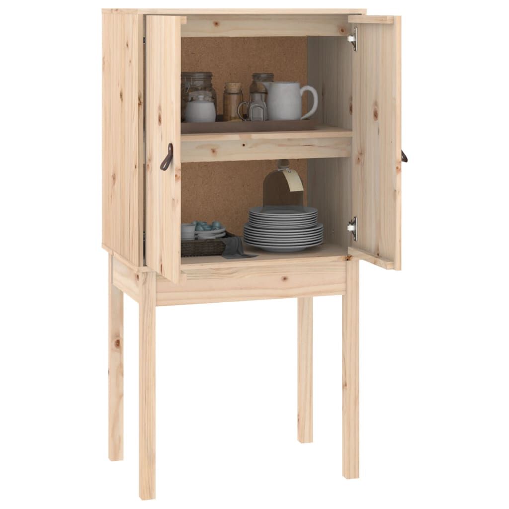 vidaXL Ντουλάπι 60 x 40 x 120 εκ. από Μασίφ Ξύλο Πεύκου