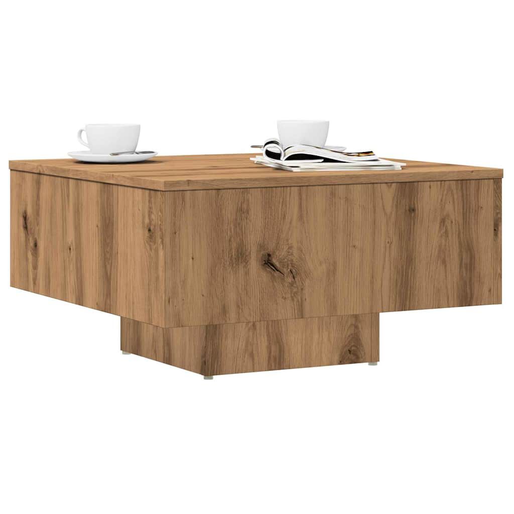 vidaXL Τραπεζάκι Σαλονιού Αρτισιανή Δρυς 60x60x31,5εκ Επεξεργασμ. Ξύλο