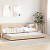 vidaXL Σκελετός Κρεβατιού Καφέ 75 x 190 cm Μασίφ ξύλο πεύκου