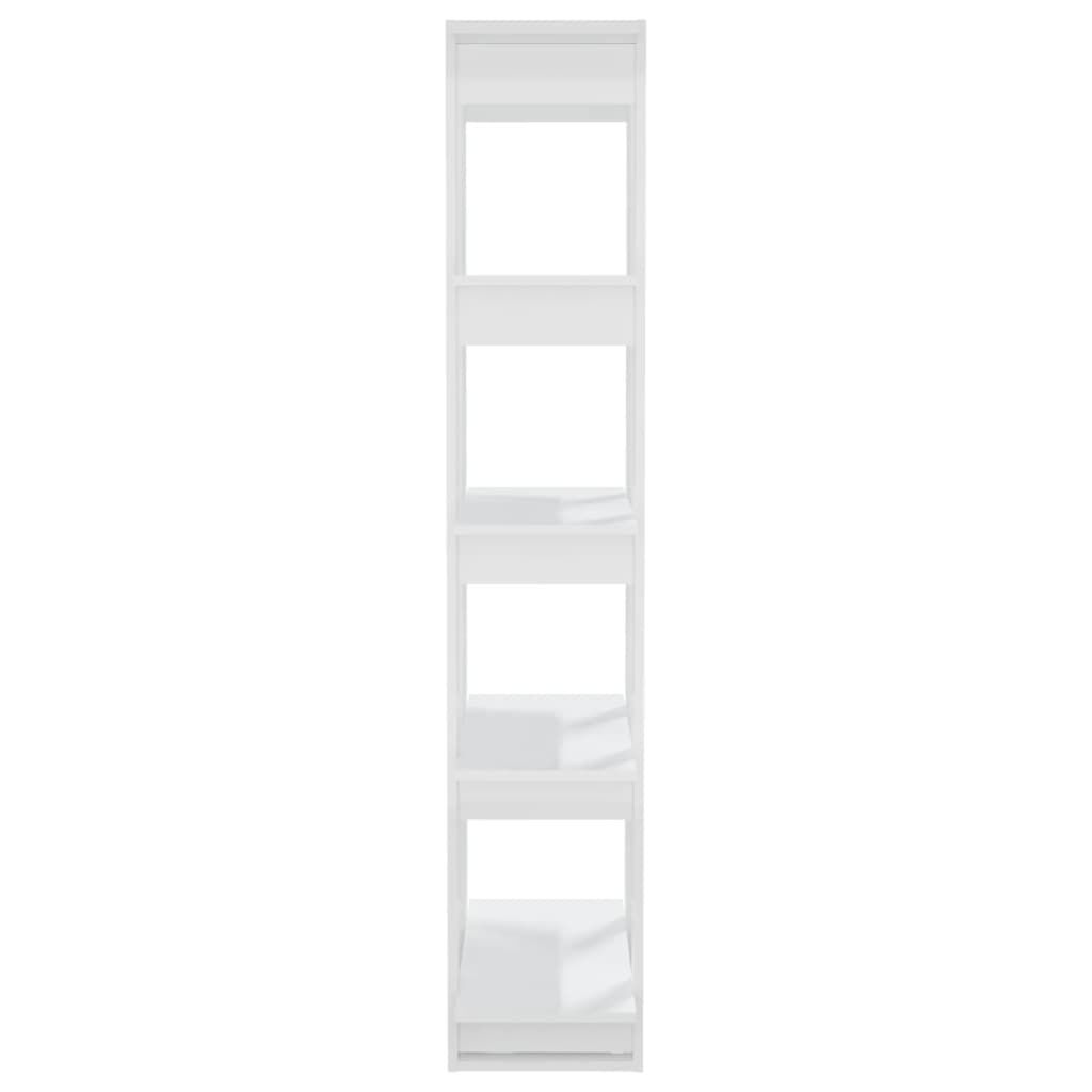 vidaXL Βιβλιοθήκη/Διαχωριστικό Γυαλιστερό Λευκό 80 x 30 x 160 εκ.