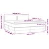 vidaXL &Kappa;&rho;&epsilon;&beta;ά&tau;&iota; Boxspring &mu;&epsilon; &Sigma;&tau;&rho;ώ&mu;&alpha; &Sigma;&kappa;&omicron;ύ&rho;&omicron; &Mu;&pi;&lambda;&epsilon; 160x200 &epsilon;&kappa;. &Beta;&epsilon;&lambda;&omicron;ύ&delta;&iota;&nu;&omicron;