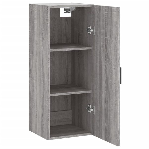 vidaXL Ντουλάπι Τοίχου Γκρι Sonoma 34,5 x 34 x 90 εκ.