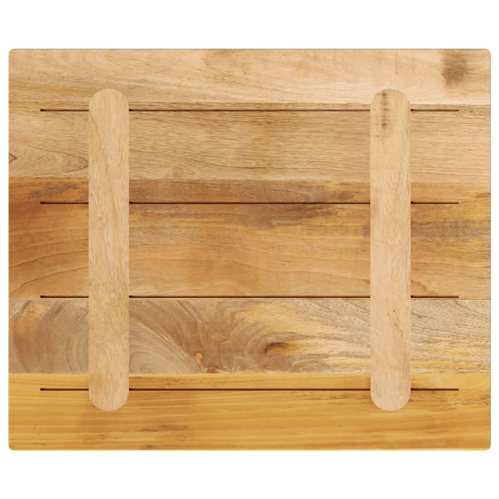 vidaXL Επιφάνεια Τραπεζιού Ορθογώνια 60x50x2,5 εκ. Μασίφ Ξύλο Μάνγκο