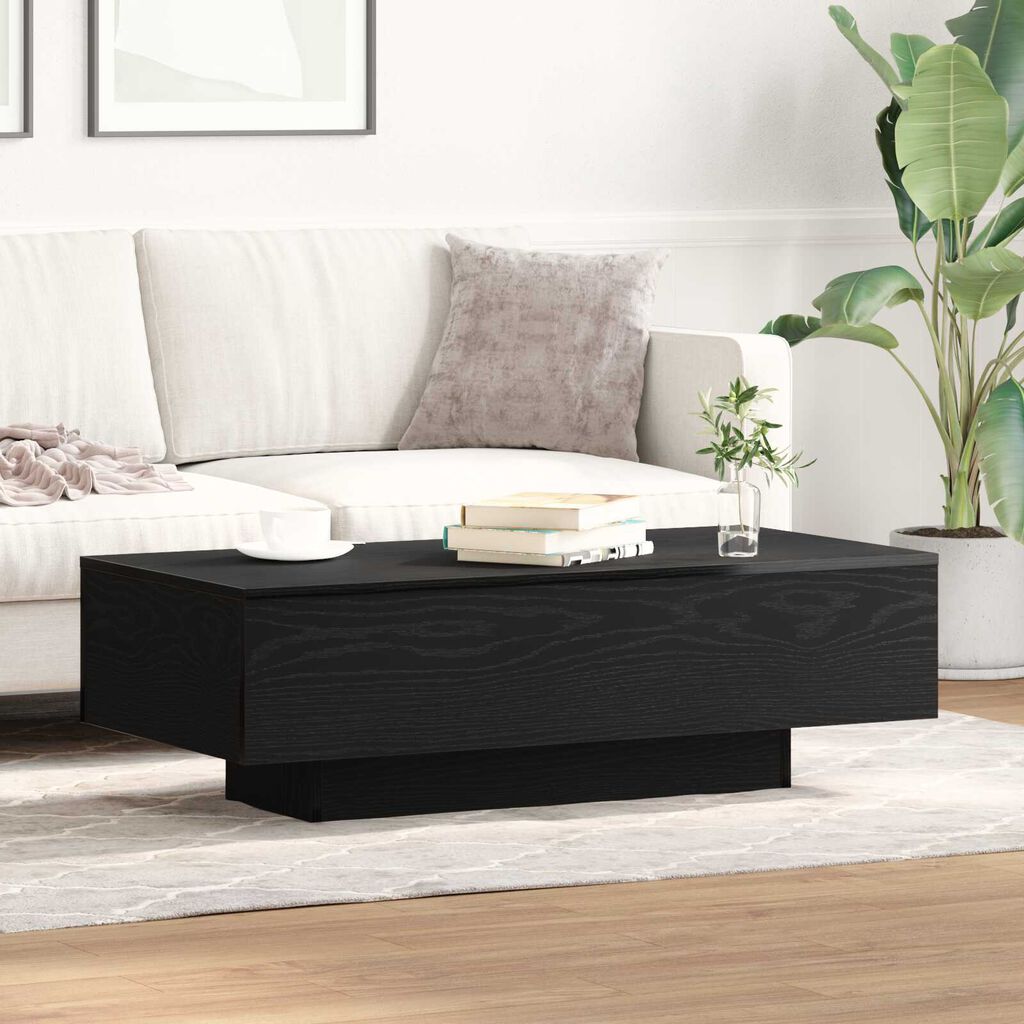 vidaXL Τραπεζάκι Σαλονιού Μαύρη δρυς 100 x 49.5 x 31 cm