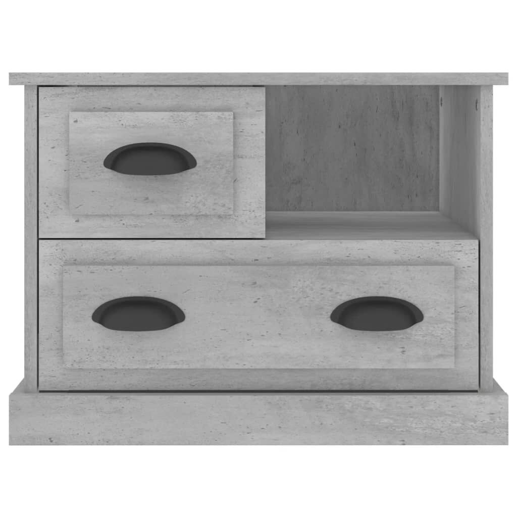 vidaXL Κομοδίνα Γκρι Σκυροδέματος 60x39x45 εκ.